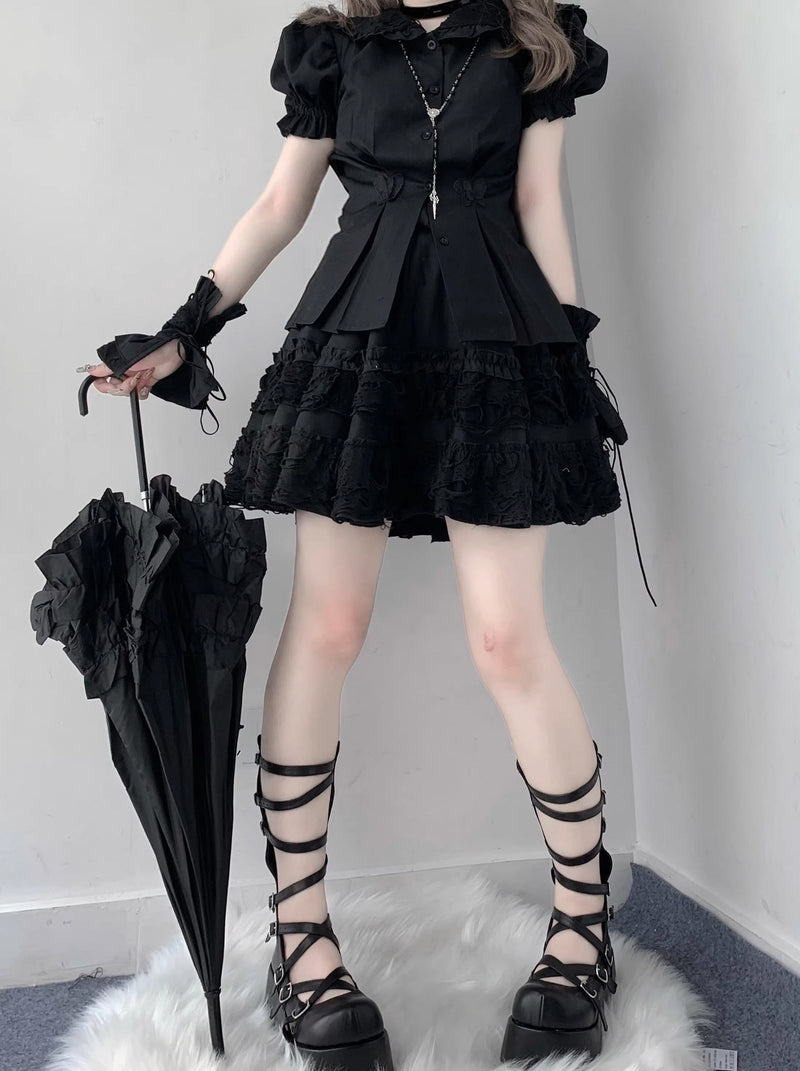 Roman Strap Punk Subculture Y2k Platform Shoes