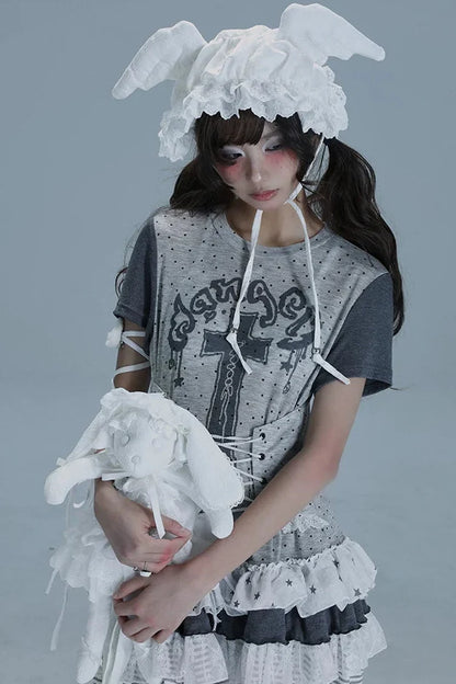 Cross Garden Lace Top