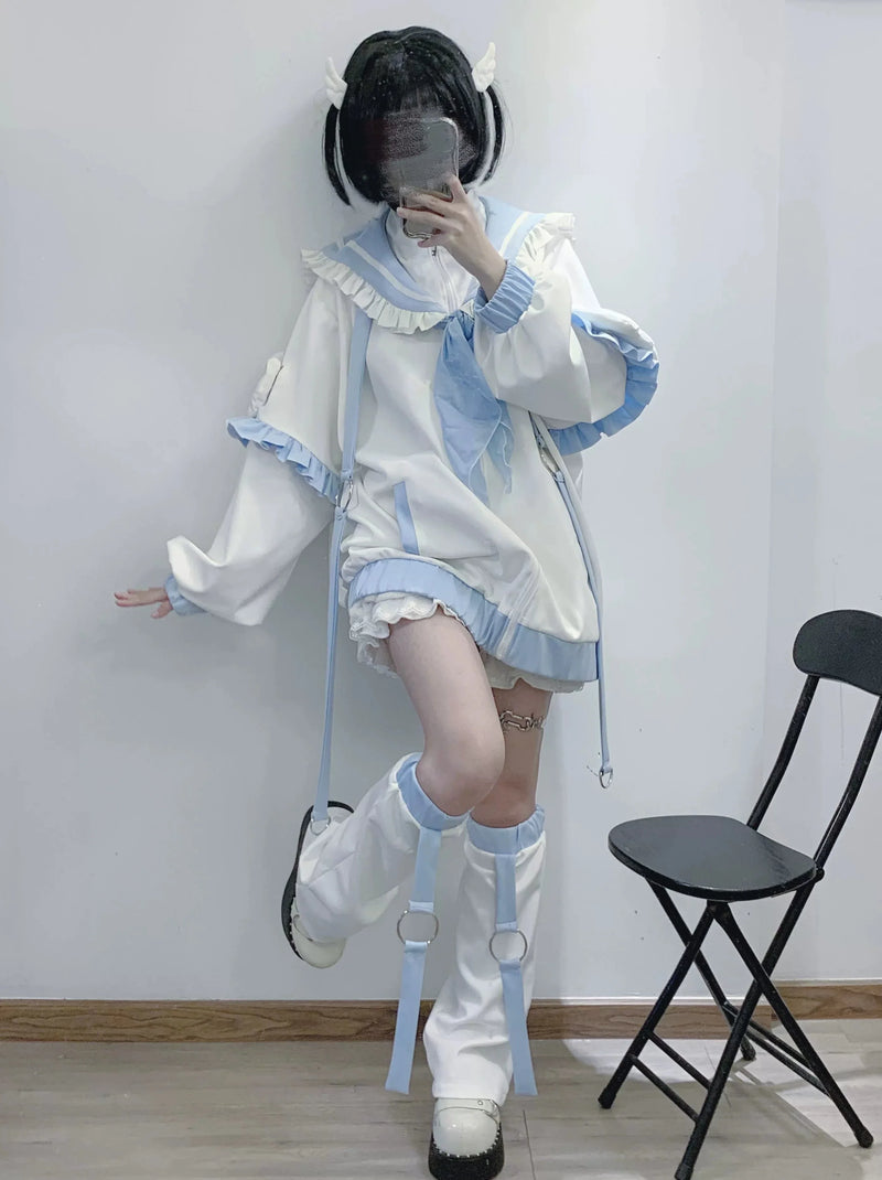 [angel Neighborhood👼] Aqua Sailor Sportswear Jacket