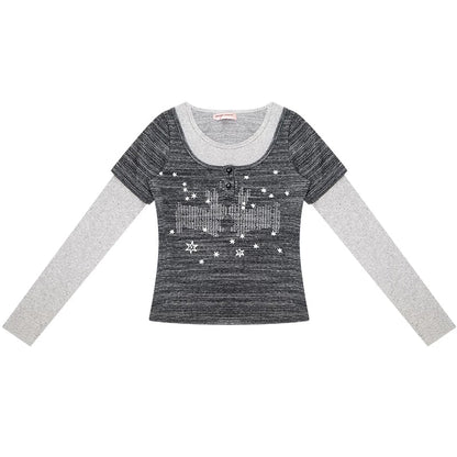 Starry Night Retro Top