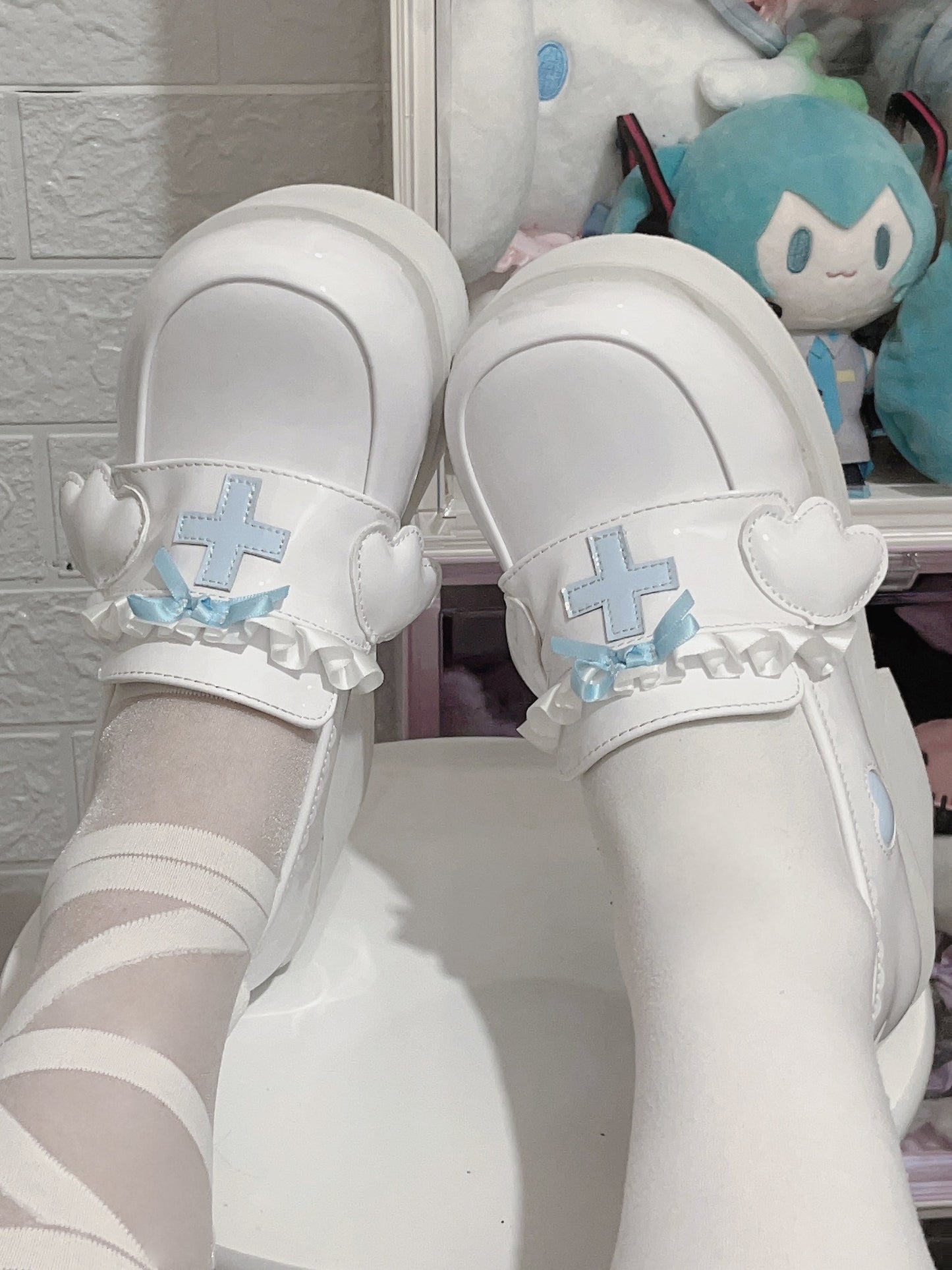[angel Style] Medical Lace Platform Shoes