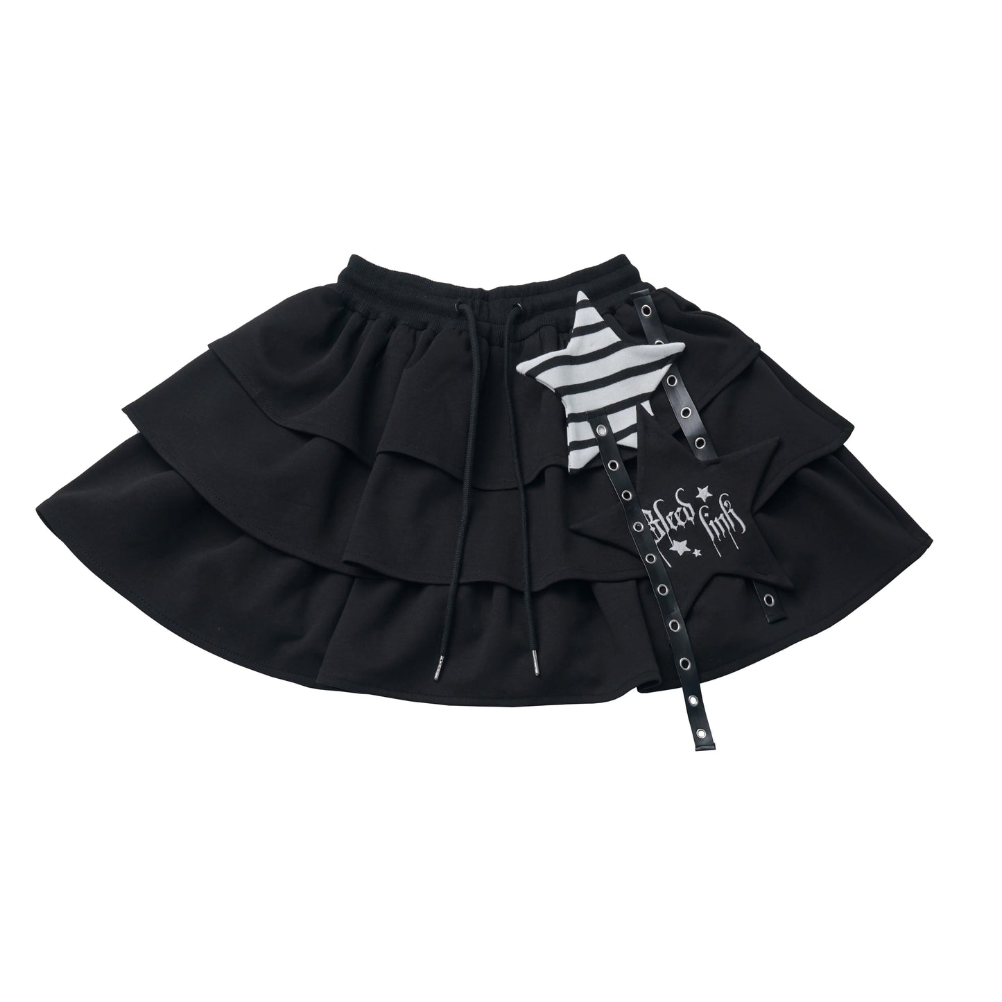 Striped Rock Print Hoodie Jacket + Tops + Long Pants + Skirt