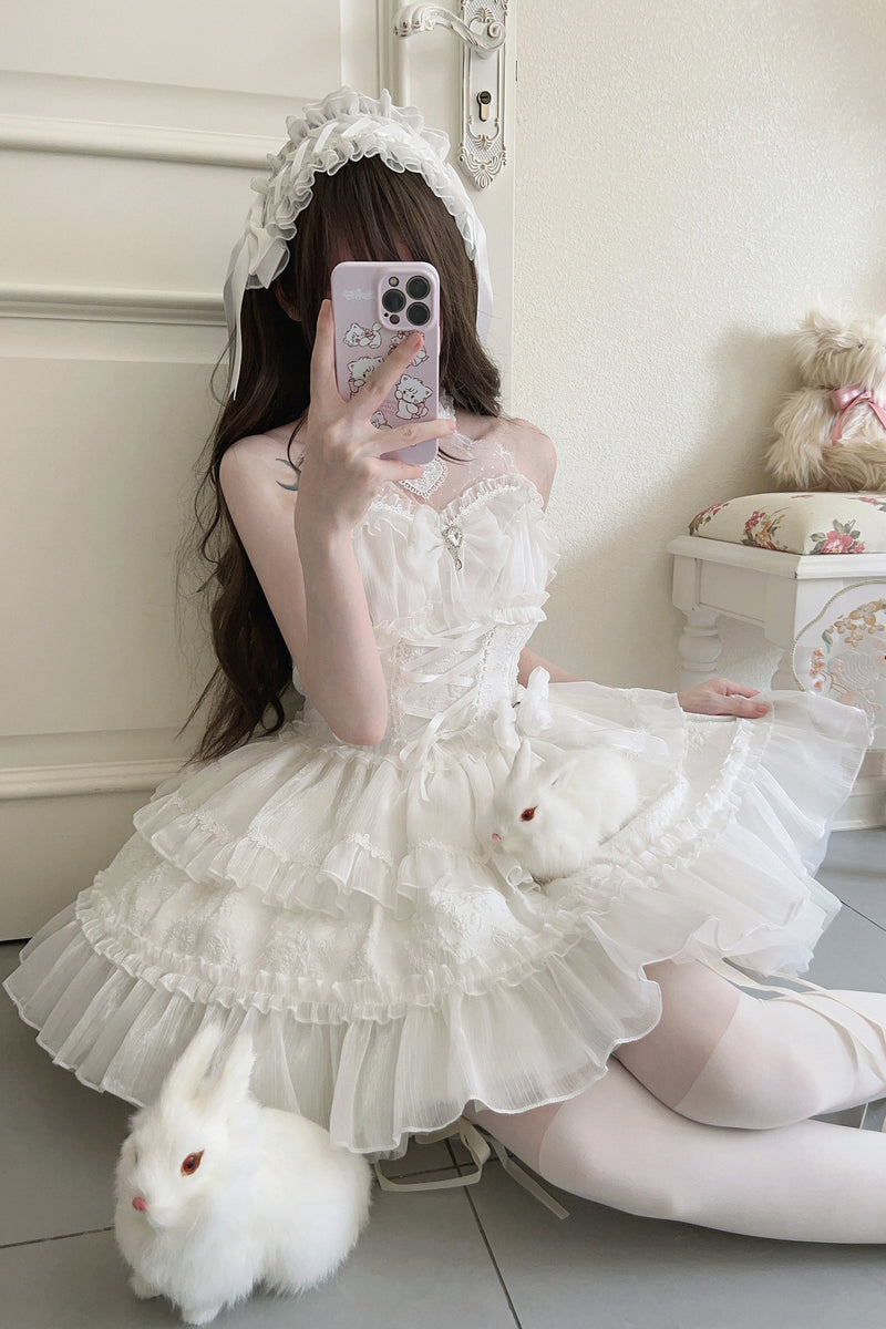 Halter Neck Sleeveless Sugar Lolita Dress