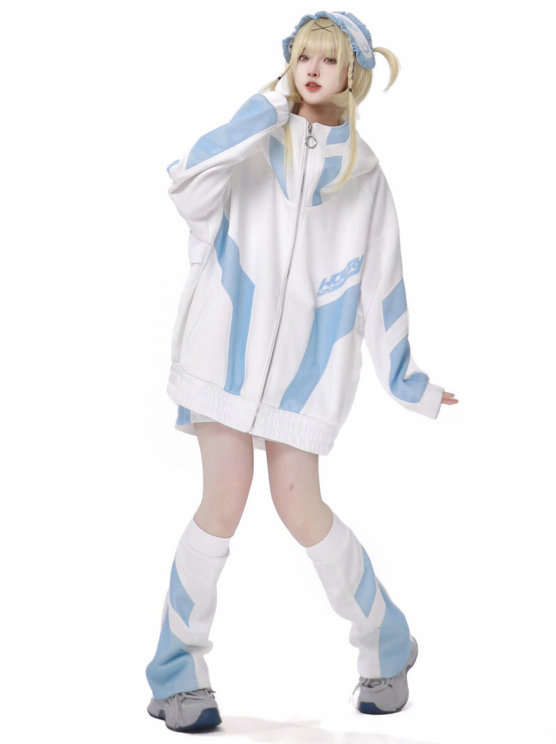 Subculture Jersey Jacket + Shorts + Headband + Leg Warmers