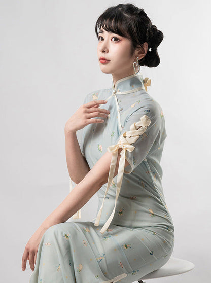 Classical Girly Chinese-style Ribbon Dress