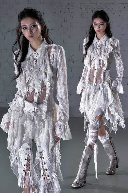 Romantic Punk Lace Dress