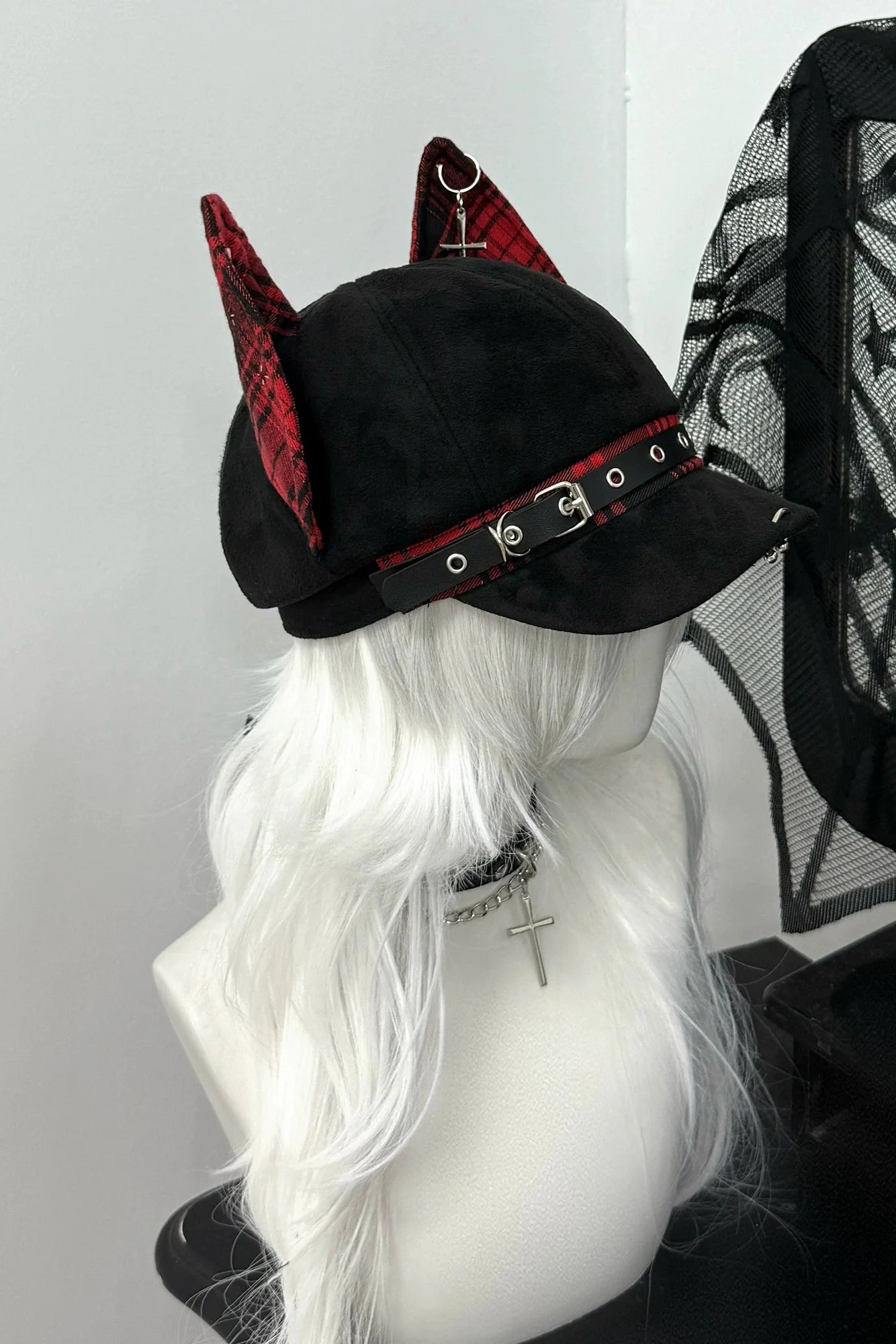 Doberman Plaid Punk Hat