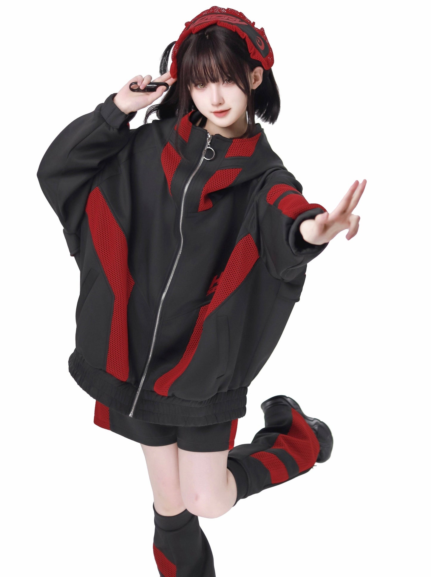 Subculture Jersey Jacket + Shorts + Headband + Leg Warmers