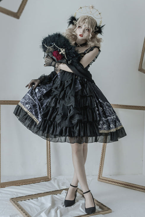 Golden Princess Suspender Dress