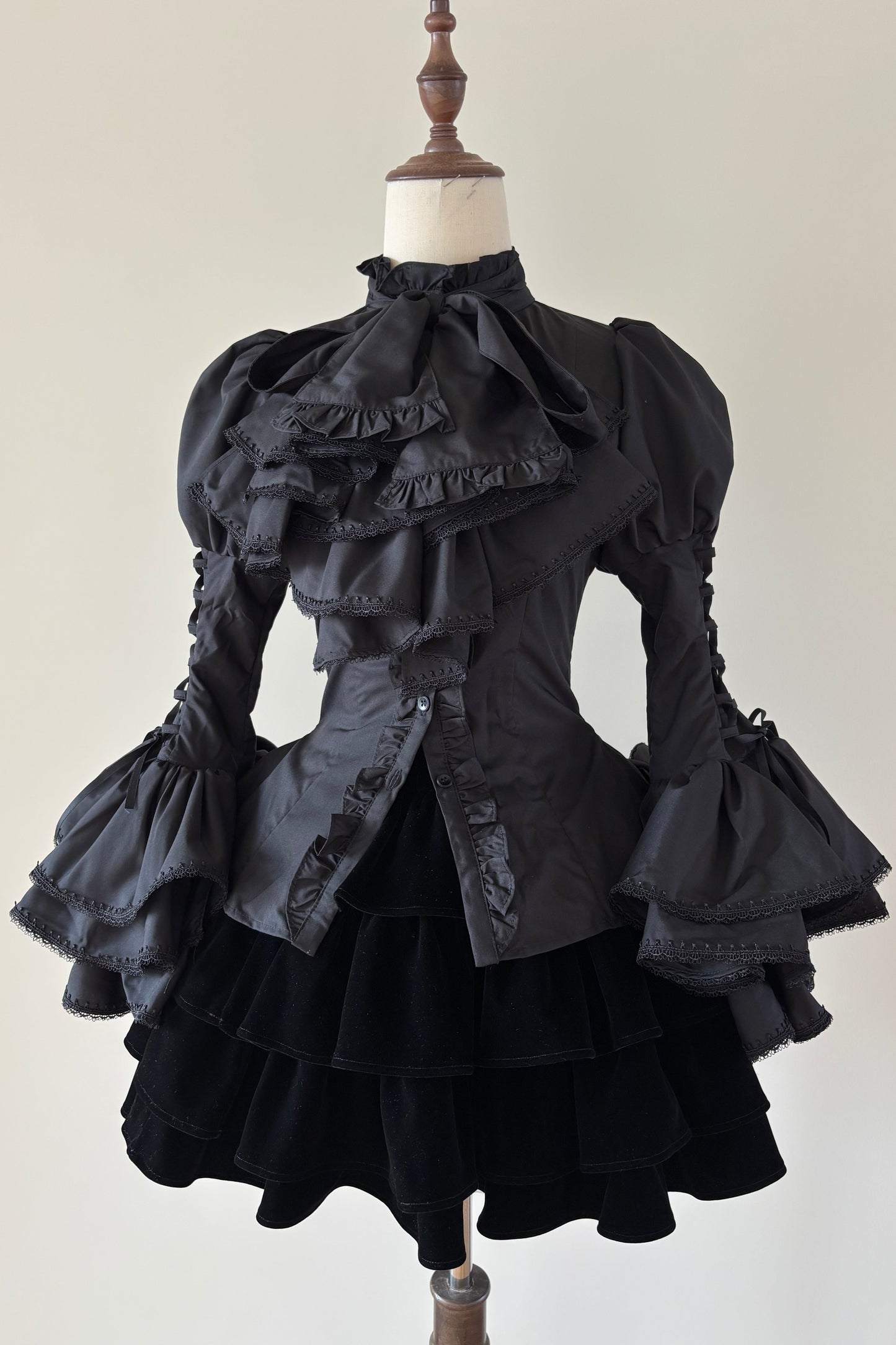 Princess Sleeve Gothic Striped Lolita Blouse