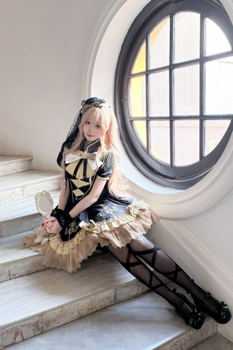 Dark Lolita Dress + Shawl