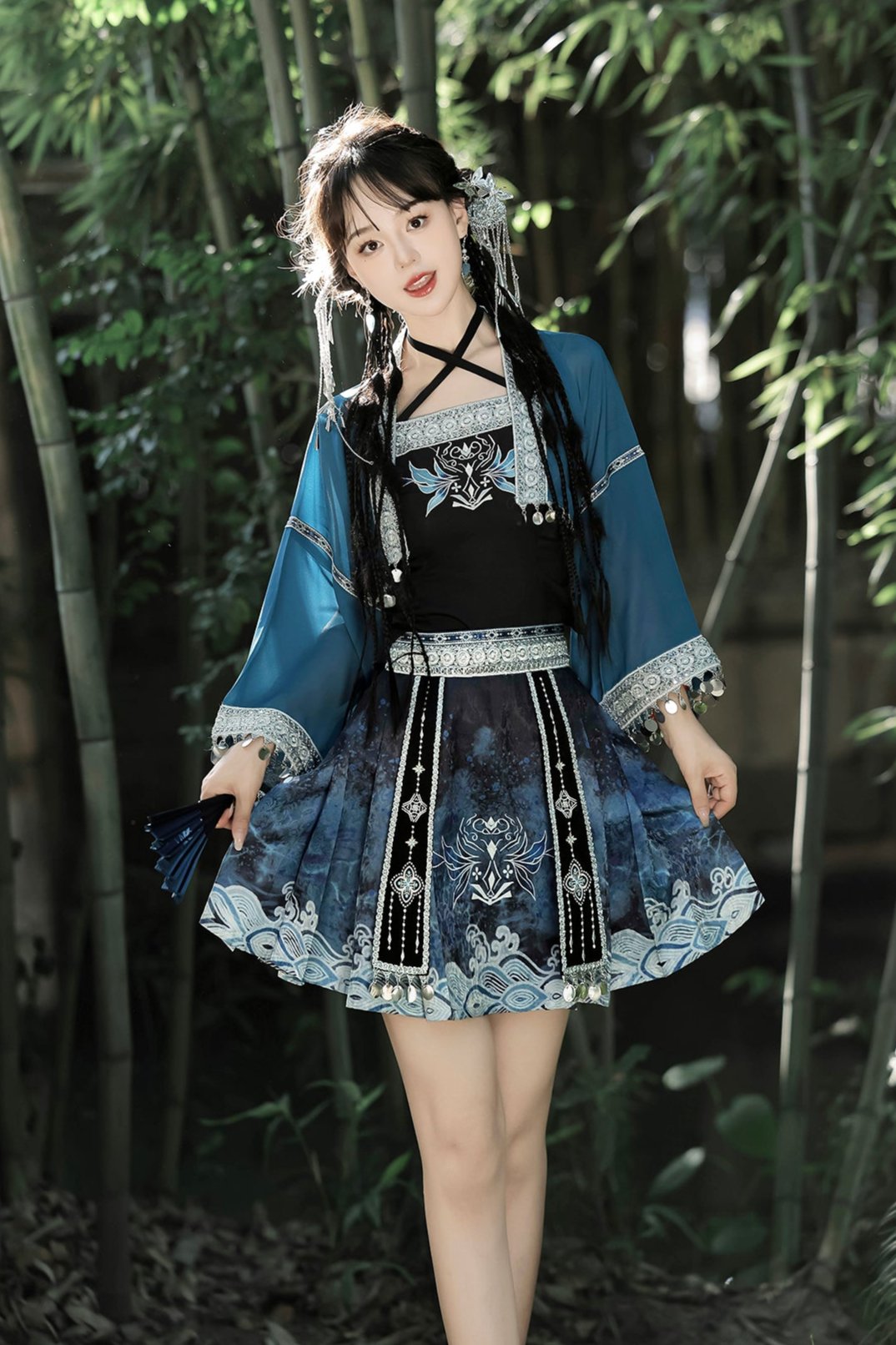 Daily Han Elements Mao Mian Skirt Set