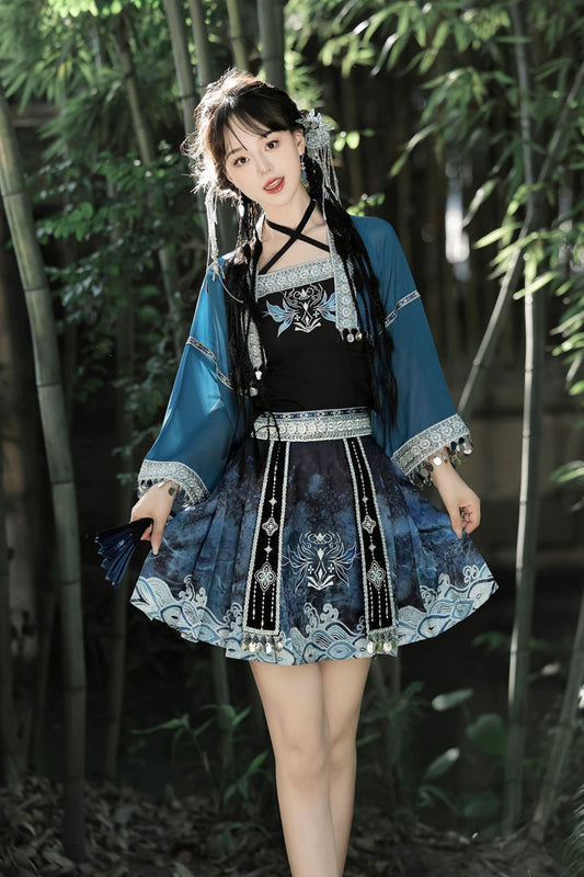 Daily Han Elements Mao Mian Skirt Set