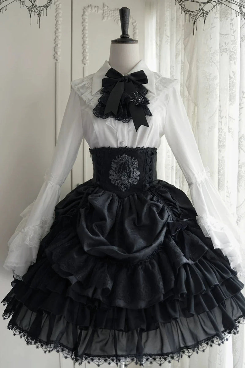 Moon River Gothic Skirt + Cape + Top + Bow