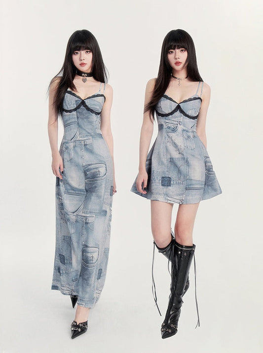 Millennial Hot Girl Retro Camisole Dress