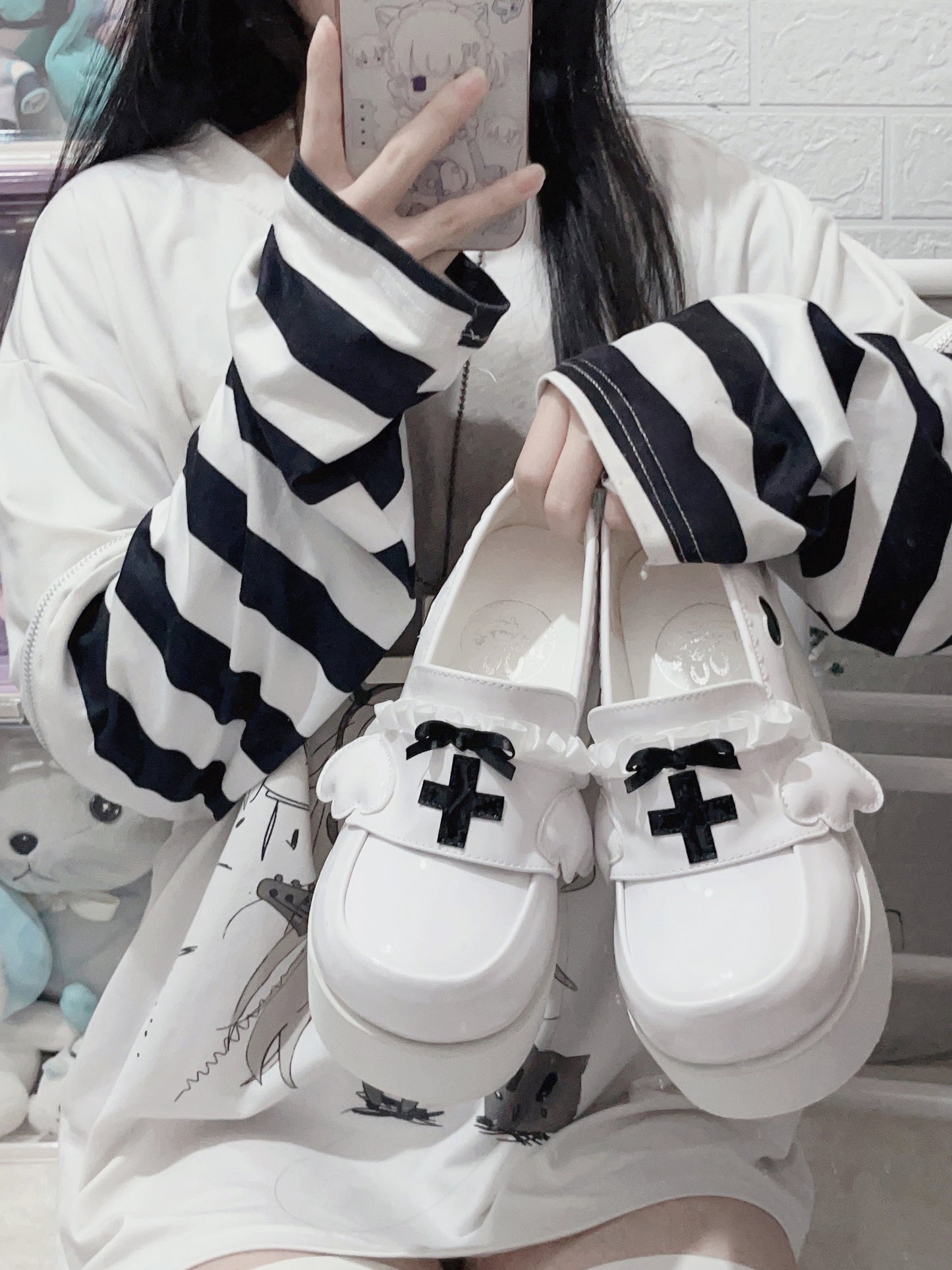 [angel Style] Medical Lace Platform Shoes