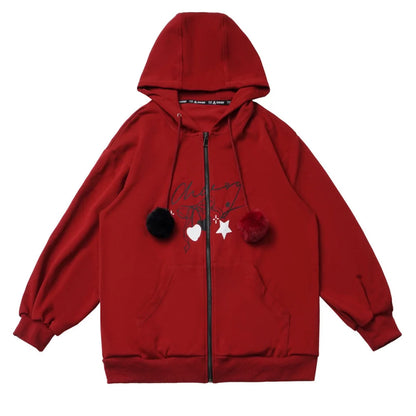 Cherry Wind Hoodie + Camisole + Skirt