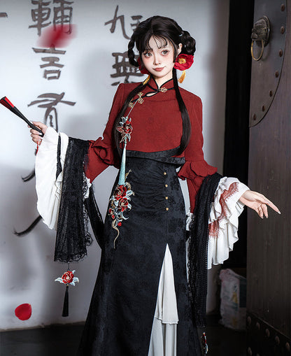 Snake Bone Camelia Nation Chinese-style Top + Dress