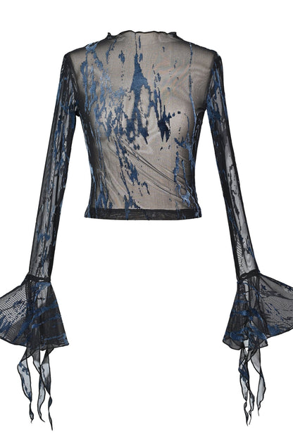 [pre-order] Virtual Sheer Top + Chain Butterfly Tube Top