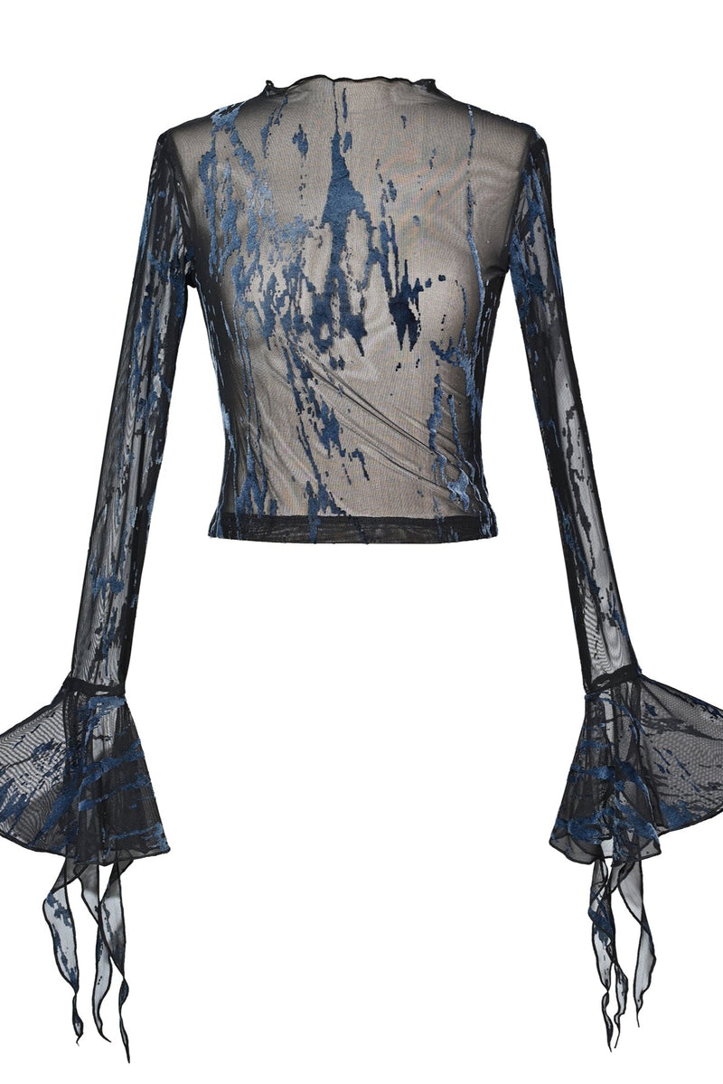 [pre-order] Virtual Sheer Top + Chain Butterfly Tube Top