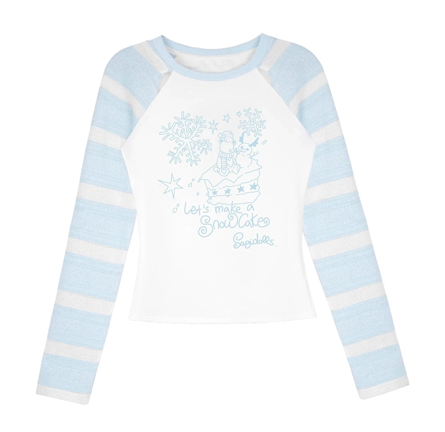 Angelic Raglan Crop Top