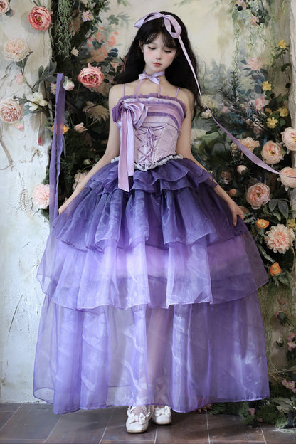 Lily Wisteria Top + Ruffle Skirt