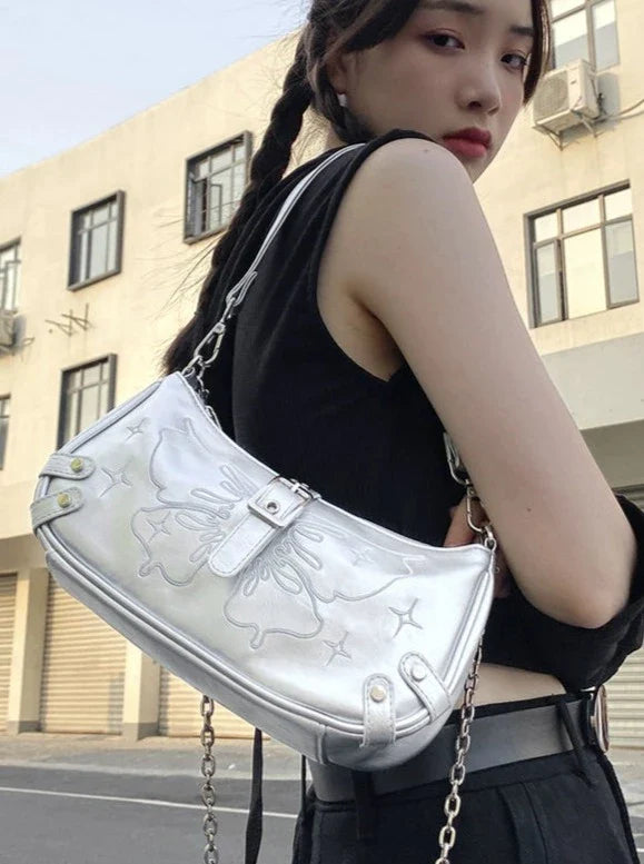 Butterfly Design Belt Mini 2-way Bag