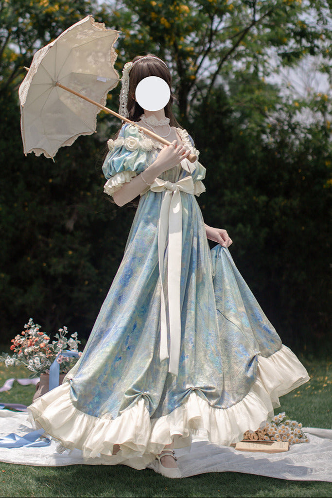 [order Deadline: December 30] Sun and Moon Poem Oil Paint Rose Dress Complete Set