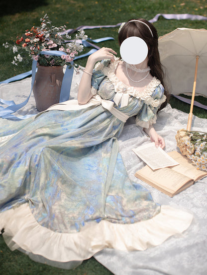 [order Deadline: December 30] Sun and Moon Poem Oil Paint Rose Dress Complete Set