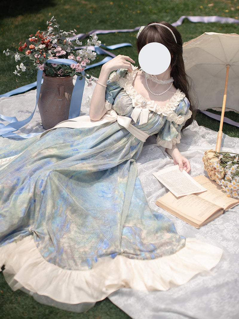 [order Deadline: December 30] Sun and Moon Poem Oil Paint Rose Dress Complete Set