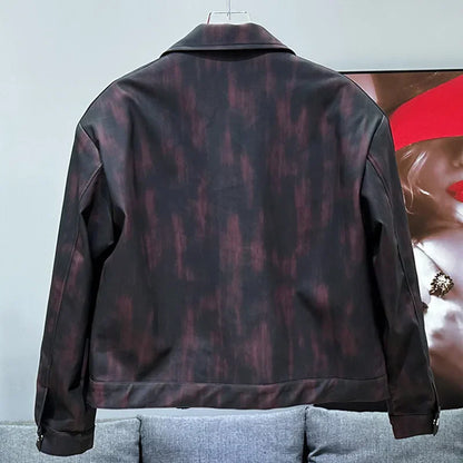 Leather Jacket Burgundy