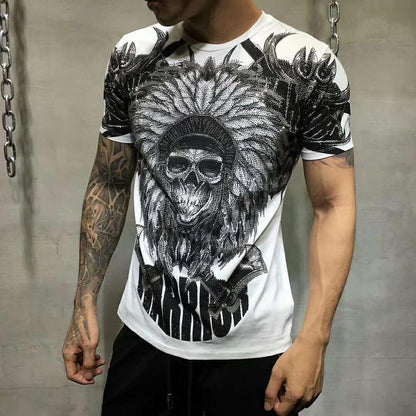 Rhinestone Skull T-shirt
