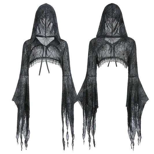 Gothic Cape Top Black