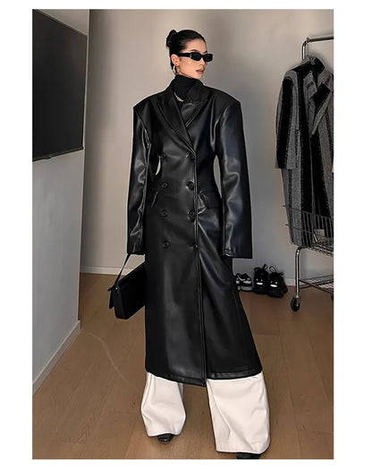 Leather Trench Coat