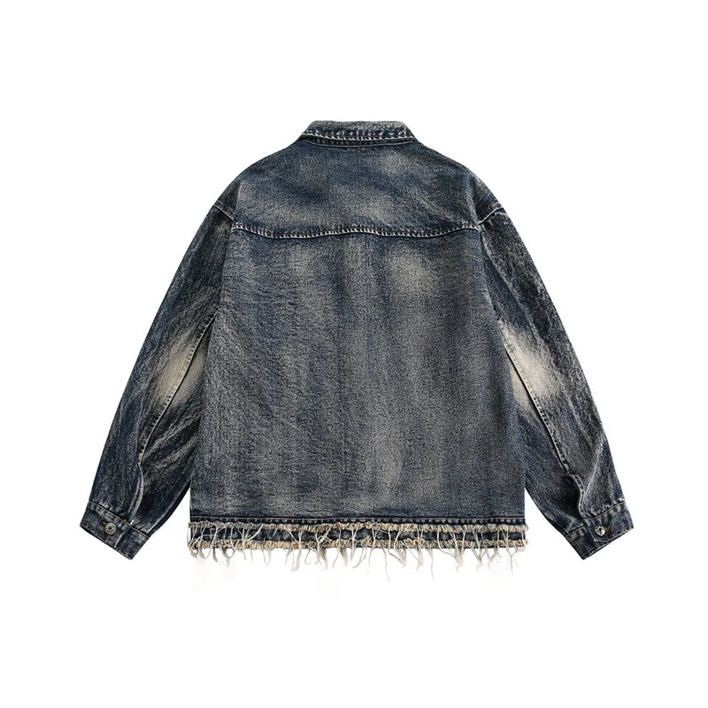 Washed Denim Jacket Blue
