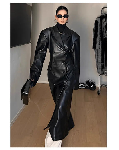 Leather Trench Coat
