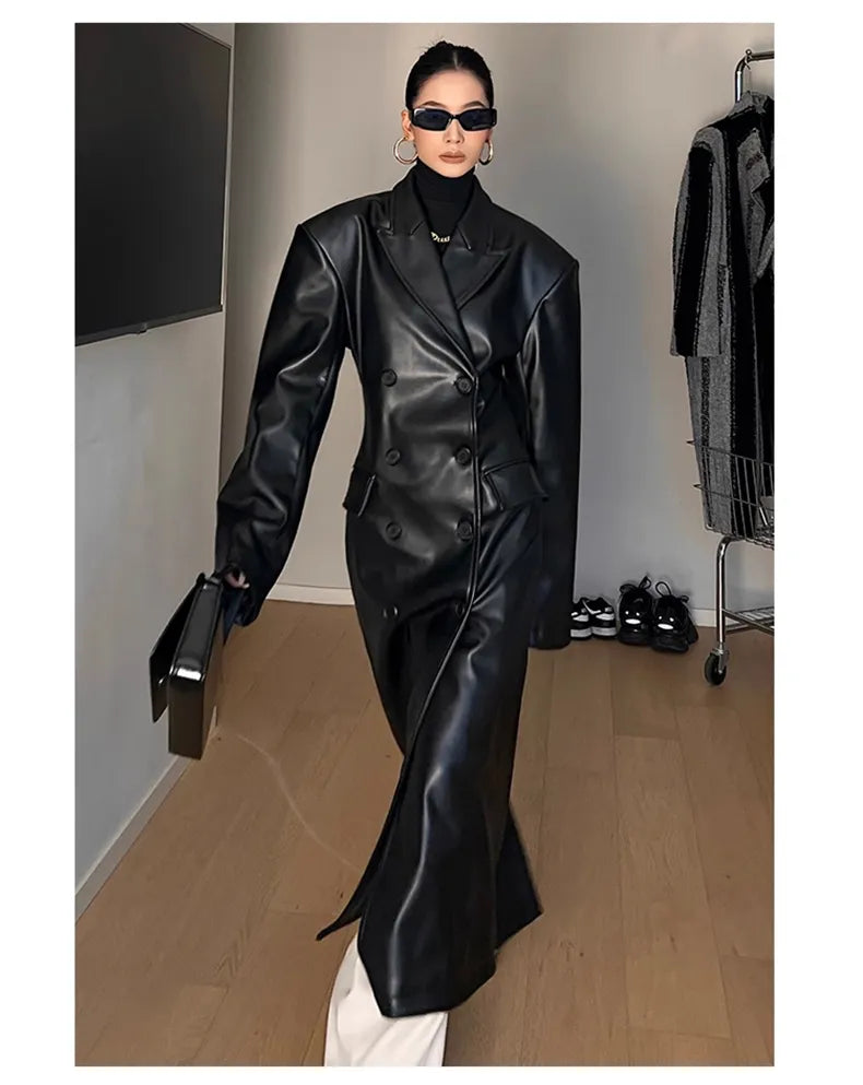 Leather Trench Coat