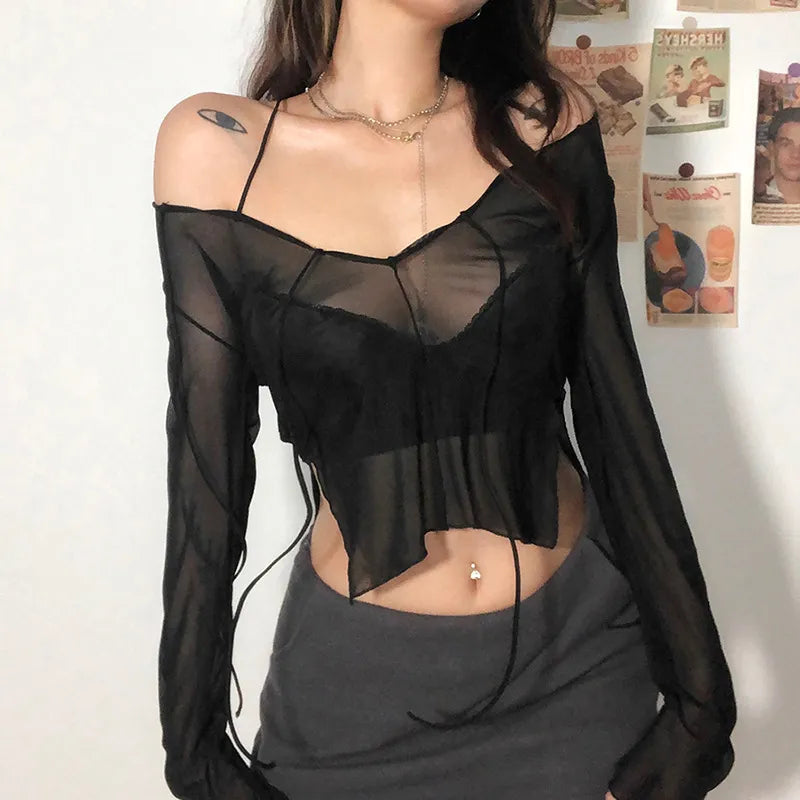 Mesh Blouse