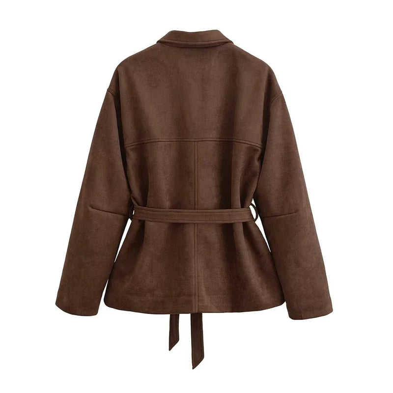 Suede Jacket Brown