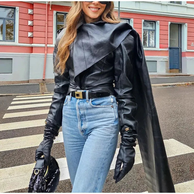 Faux Leather Jacket