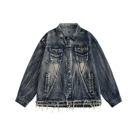 Washed Denim Jacket Blue