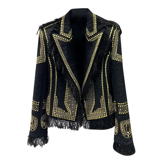 Tweed Blazer Black