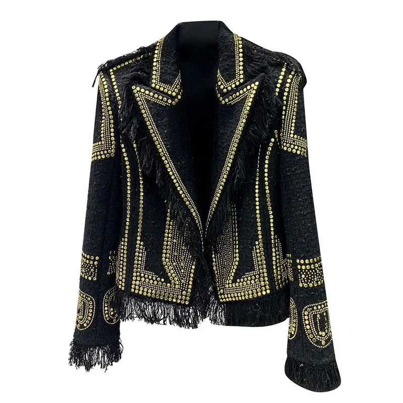 Tweed Blazer Black