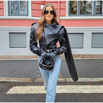 Faux Leather Jacket
