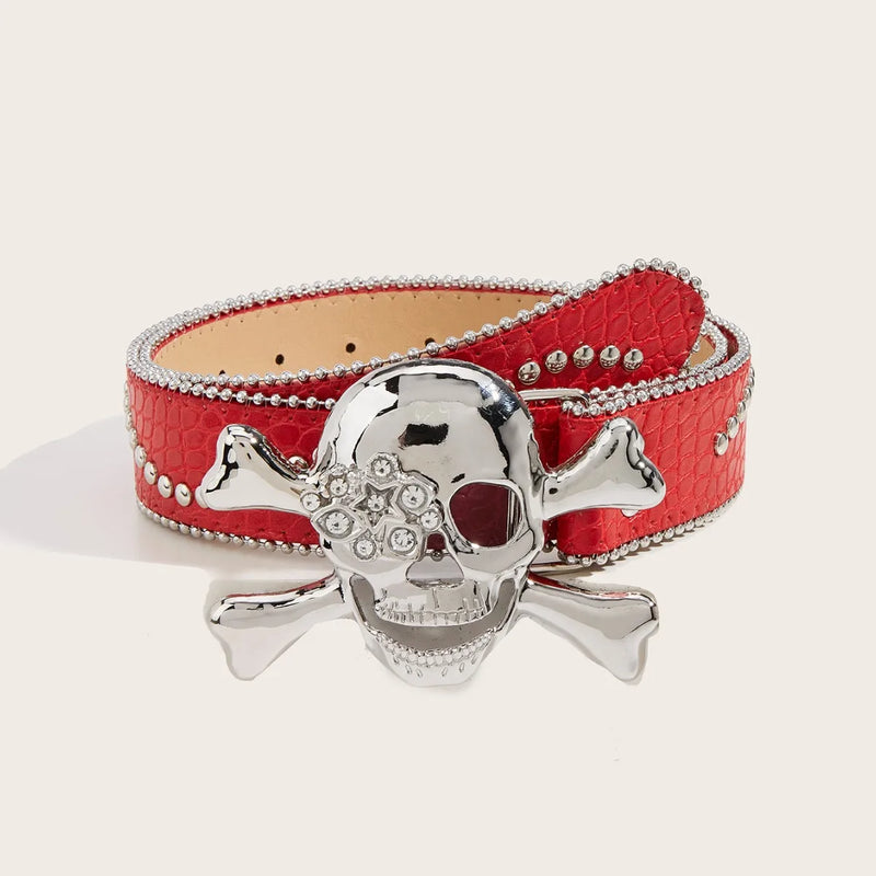 Skull Belt Black