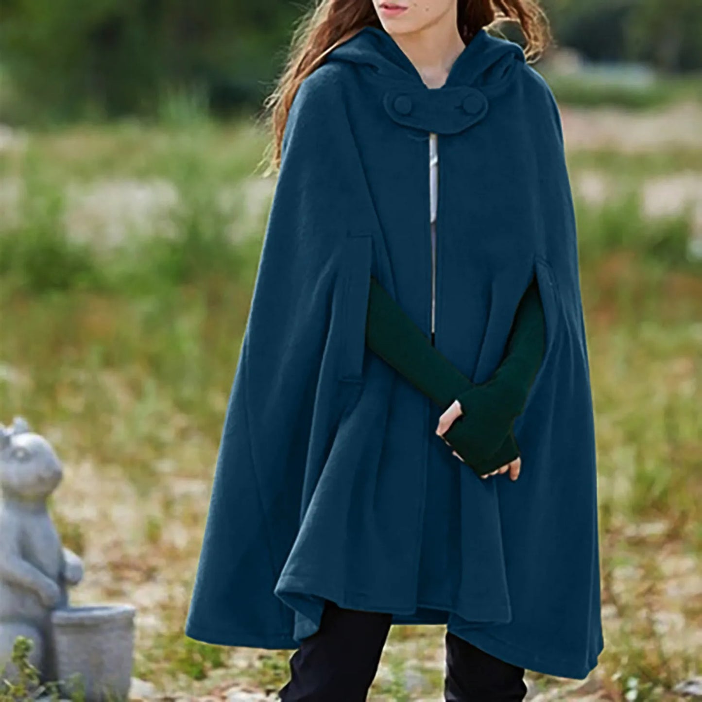 Hooded Cloak Black