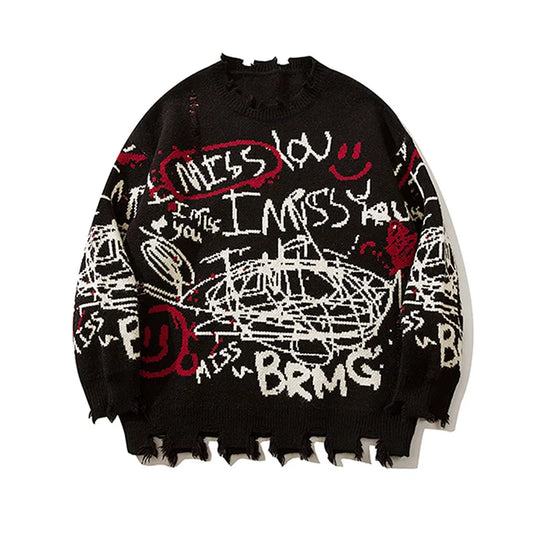 Graffiti Style Pullover