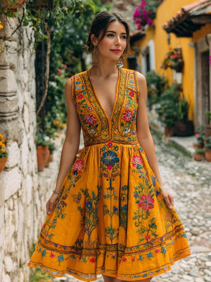 Classic Vintage Dress with a Flattering Fit