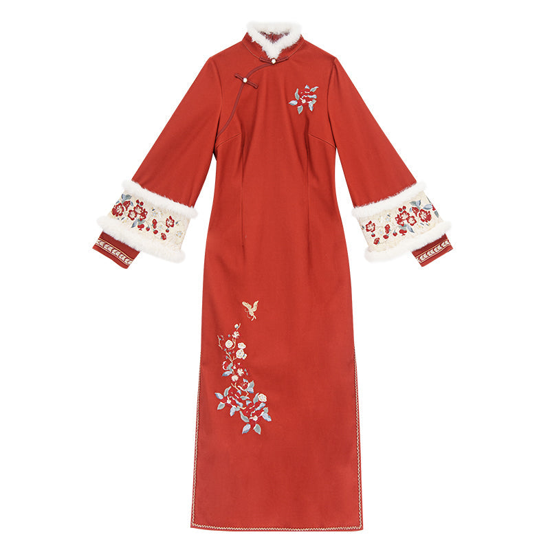 Black Tea Snow Chinese-style Dress Set