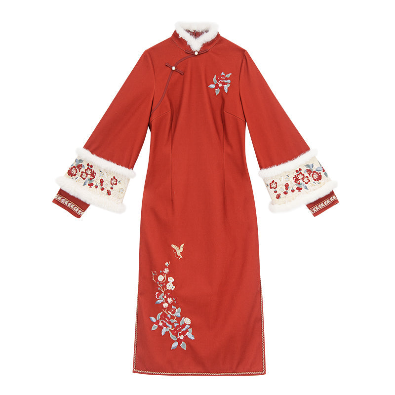 Black Tea Snow Chinese-style Dress Set